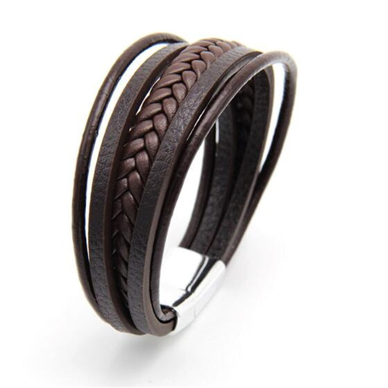 Trendy Genuine Leather Bracelets