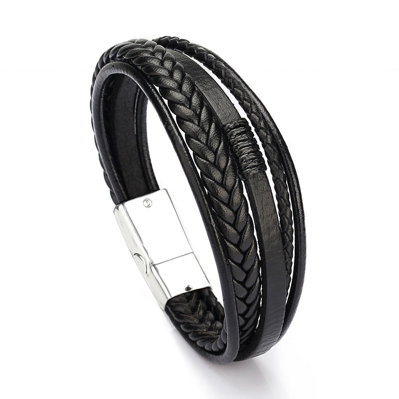 Trendy Genuine Leather Bracelets