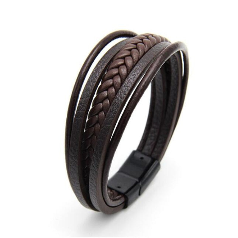 Trendy Genuine Leather Bracelets