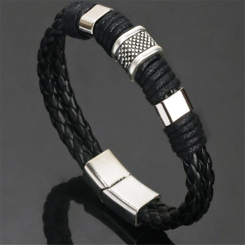 Trendy Genuine Leather Bracelets