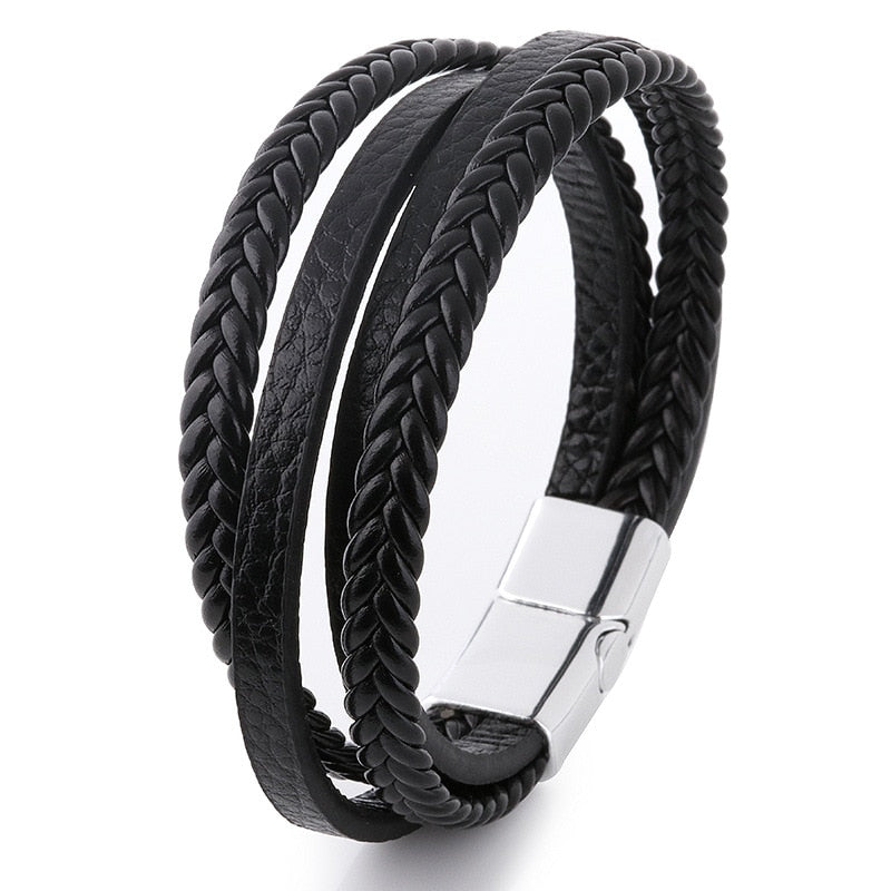 Trendy Genuine Leather Bracelets