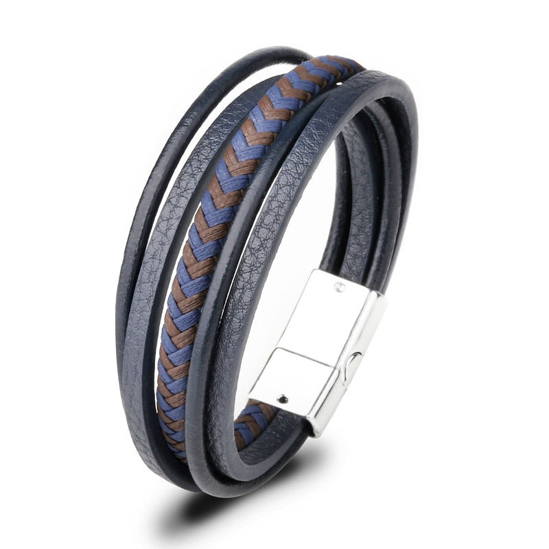 Trendy Genuine Leather Bracelets