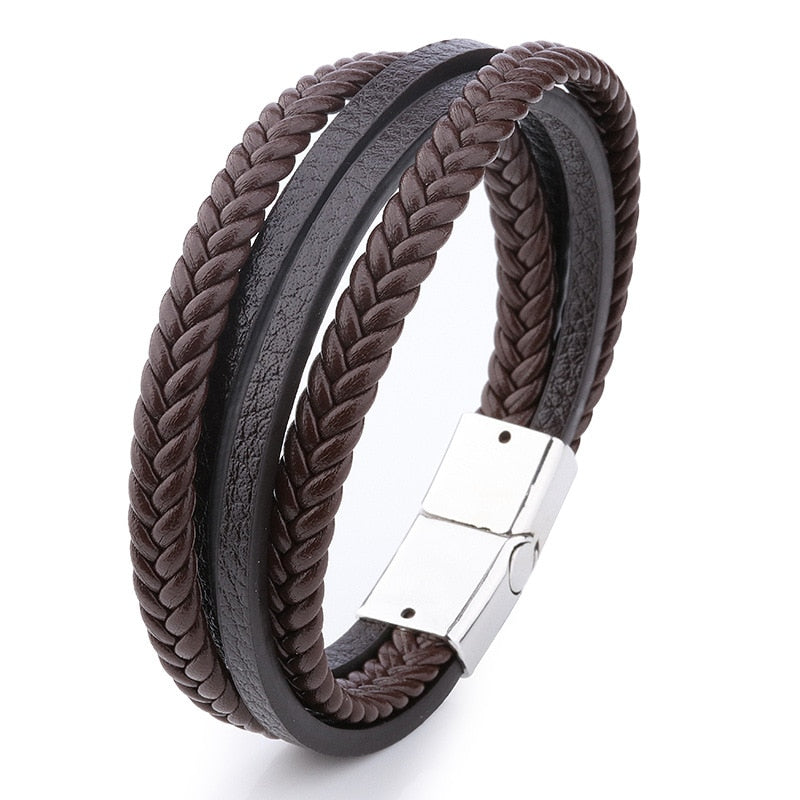 Trendy Genuine Leather Bracelets