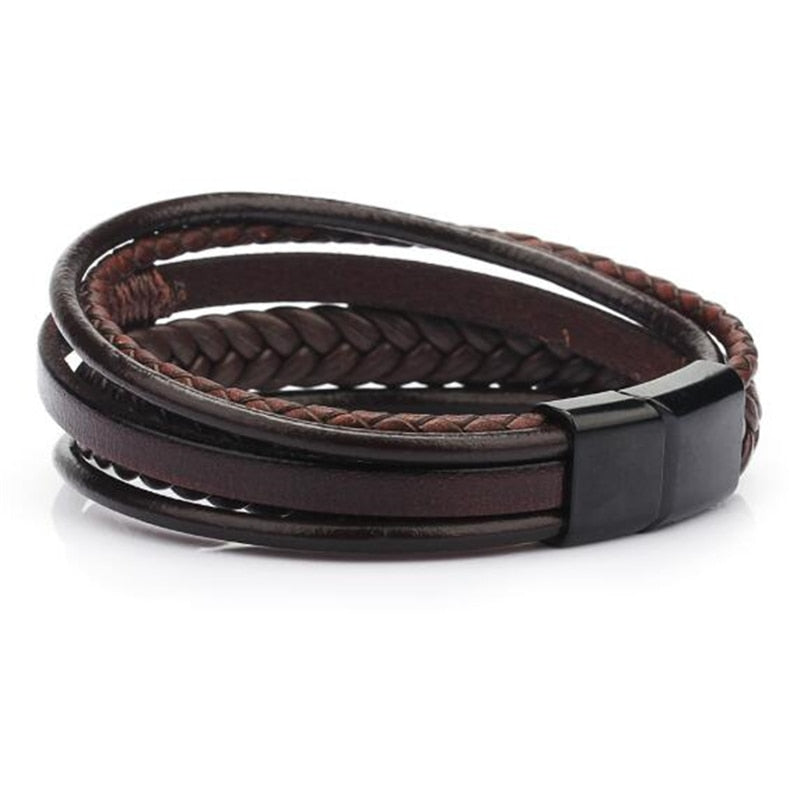 Trendy Genuine Leather Bracelets