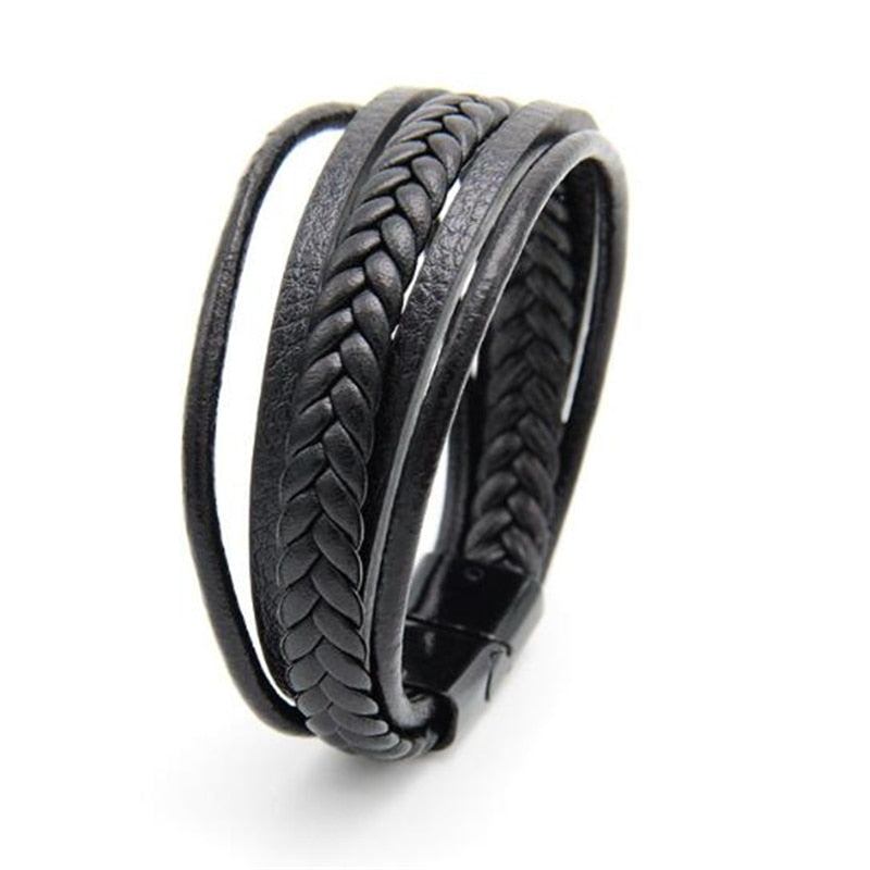 Trendy Genuine Leather Bracelets