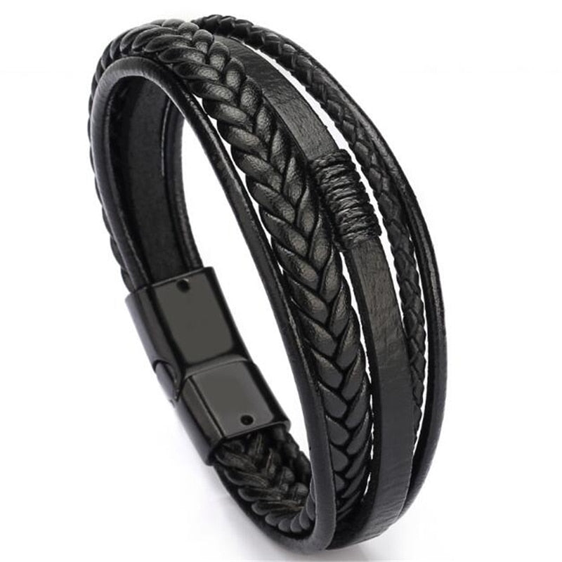 Trendy Genuine Leather Bracelets