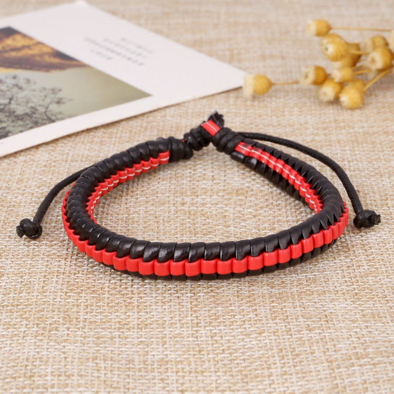 Trendy Genuine Leather Bracelets